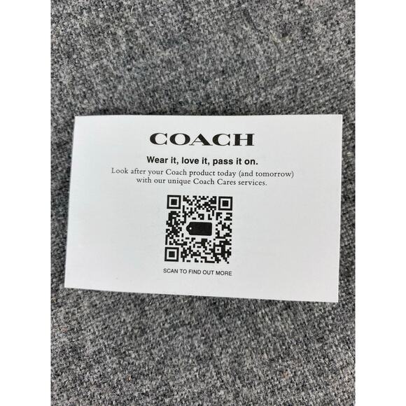 COACH CR407 Zip Card Case Colorblock Signature Wallet Charcoal/SaddleChk - Picture 4 of 10